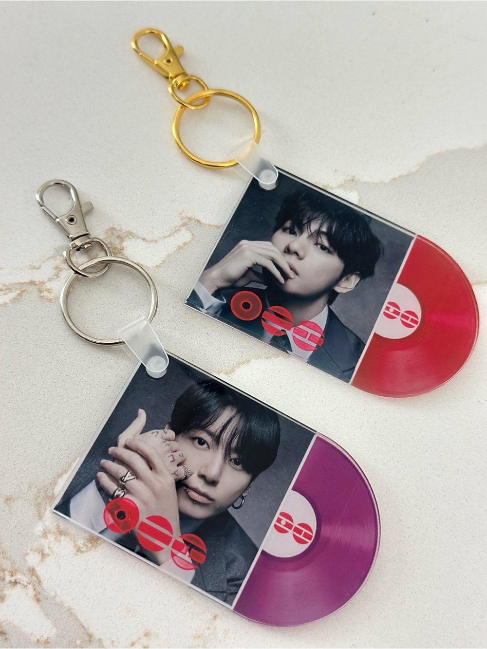BTS Vinyl Keychain